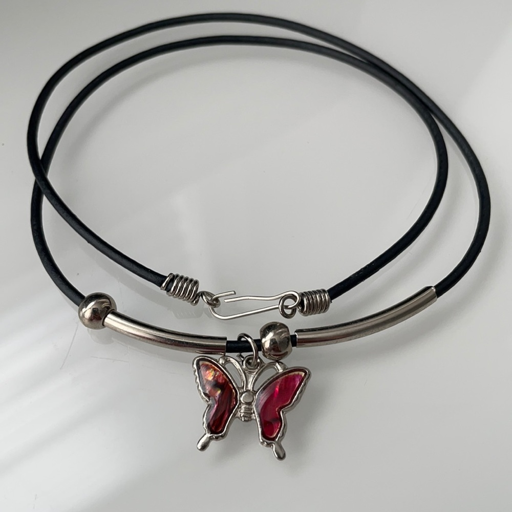 90’s style butterfly 🦋 choker